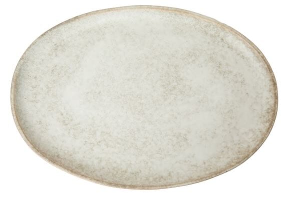 Grand Designs Dusk Stoneware Oval Platter - Cream & Brown 37.2x25.7x2.4cm Platters & Bowls The Cooks Kitchen 