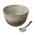 Grand Designs Dusk Stoneware Tall Bowl & Spoon Set - Cream & Brown 14.8x14.8x9.3cm Platters & Bowls The Cooks Kitchen 