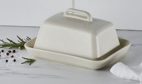 Davis & Waddell Darley Butter Dish - Cream Bread & Butter Storage The Cooks Kitchen 