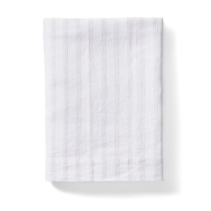 Society Home Chloe Liveable Linen Tablecloth White 230x150x1cm Table Cloths & Napkins The Cooks Kitchen 