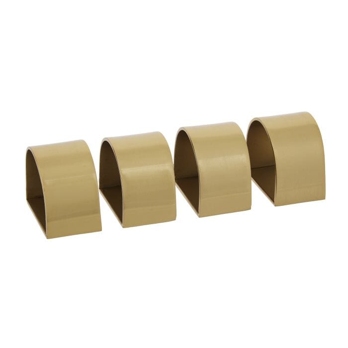 Amalfi Sorrento Napkin Rings Set Of 4 - Gold Napkins The Cooks Kitchen 