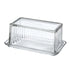 Davis & Waddell Eltham Glass Butter Dish Clear 17x10x7cm Bread & Butter Storage The Cooks Kitchen 