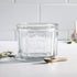 Davis & Waddell Eltham Glass Salt Jar With Scoop Clear 11x11x9cm Herb & Spice Storage The Cooks Kitchen 
