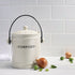 Davis & Waddell Darley 3.5l Compost Bin, Cream 22x18x25cm Fruit & Vegetable Storage The Cooks Kitchen 