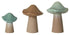 Amalfi Enoki Mushroom Sculpture - Set Of 3 11x10.5x13.5cm Home Decor The Cooks Kitchen 