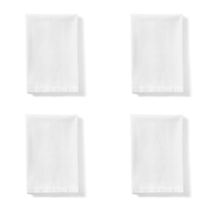 Amalfi Sorrento Liveable Linen Napkins Set Of 4 White Placemats The Cooks Kitchen 