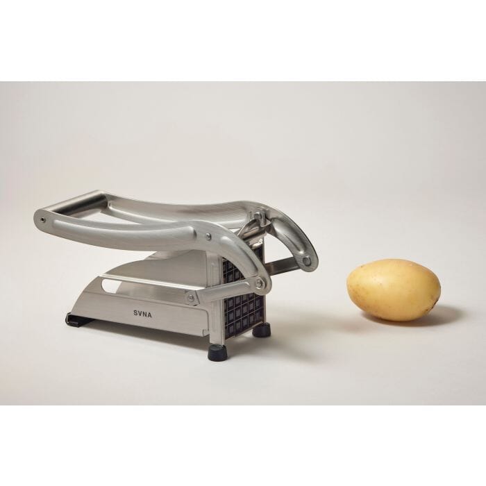 Svna Duo Potato Chipper Stainless Steel & Black 15.7x9.7x12.8cm Slicers - Choppers, Mincers & Mashers The Cooks Kitchen 