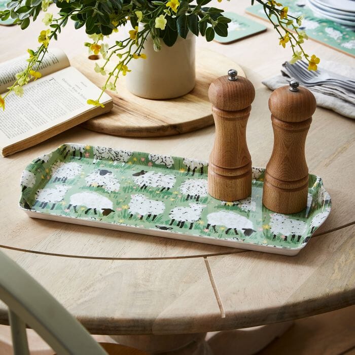 Ulster Weavers Woolly Sheep Small Tray Green 39x17x3cm Trays The Cooks Kitchen 