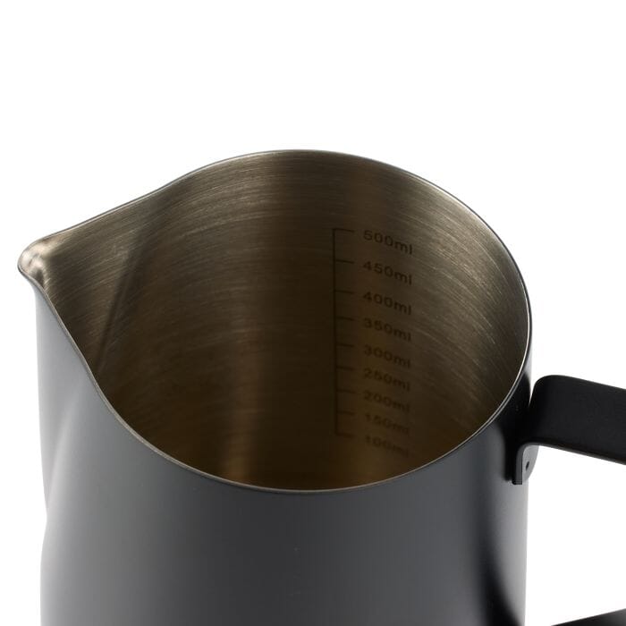 Leaf & Bean Stainless Steel Milk Frothing Jug 600ml Black Milk Frothers The Cooks Kitchen 