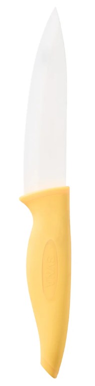 Svna Ceramic Prep Knife & Sheath Yellow
