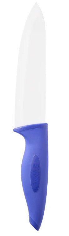 Svna Ceramic Chef's Knife & Sheath Blue