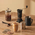 Leaf & Bean One Hand Smart Coffee Grinder Black & Clear 19x11.5x23cm/50g