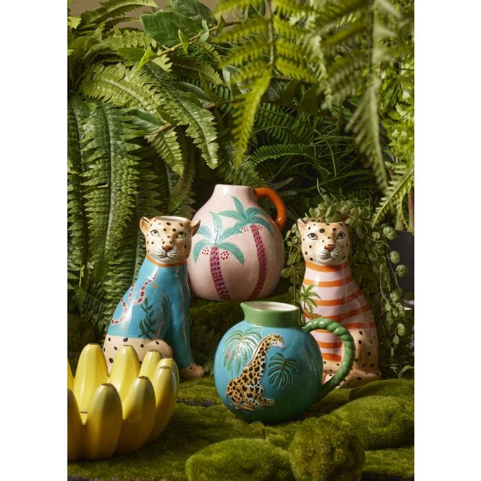 Emporium Fuller Green Giraffe Vase Multi-coloured 18x14.5x15cm Vases & Planters The Cooks Kitchen 
