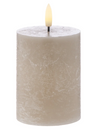 Amalfi Hughe Led Flickering Candle Taupe - 10cm