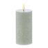 Amalfi Hughe Led Flickering Pillar Candle Rustic Green 7.5x7.5x15cm Room Diffusers & Candles The Cooks Kitchen 