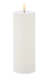 Amalfi Hughe Led Flickering Candle White - 20cm