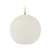 Amalfi Hughe Led Flickering Spherical Candle Rustic White 10x10x9cm