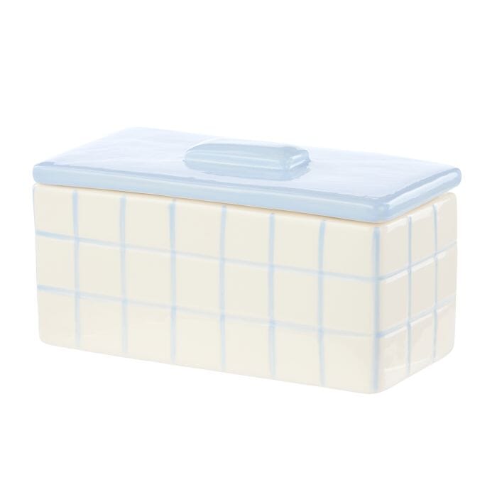 Emporium Lulu Collection Ceramic Box Blue 18.8x9x9.8cm Home Decor The Cooks Kitchen 