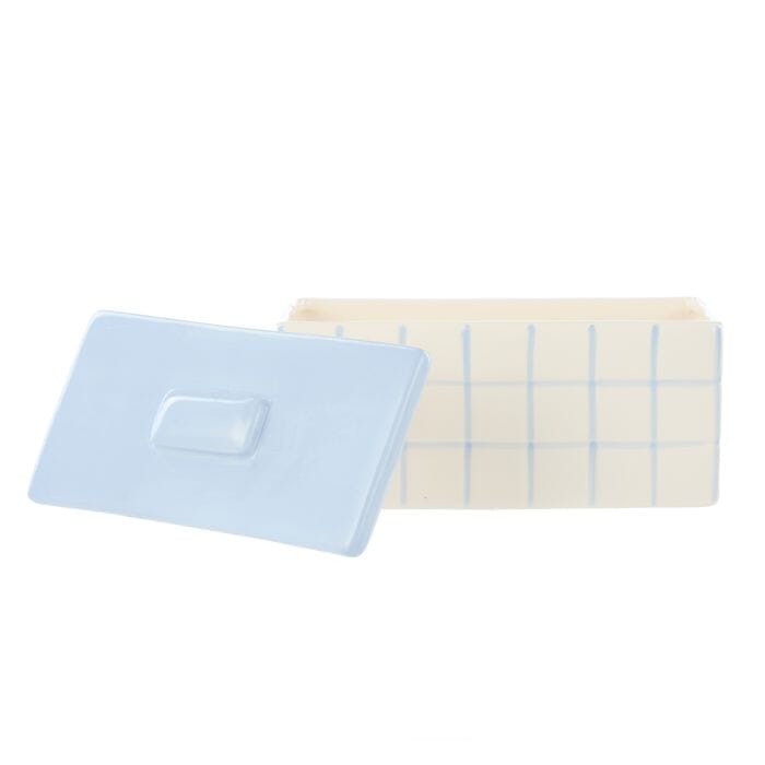 Emporium Lulu Collection Ceramic Box Blue 18.8x9x9.8cm Home Decor The Cooks Kitchen 