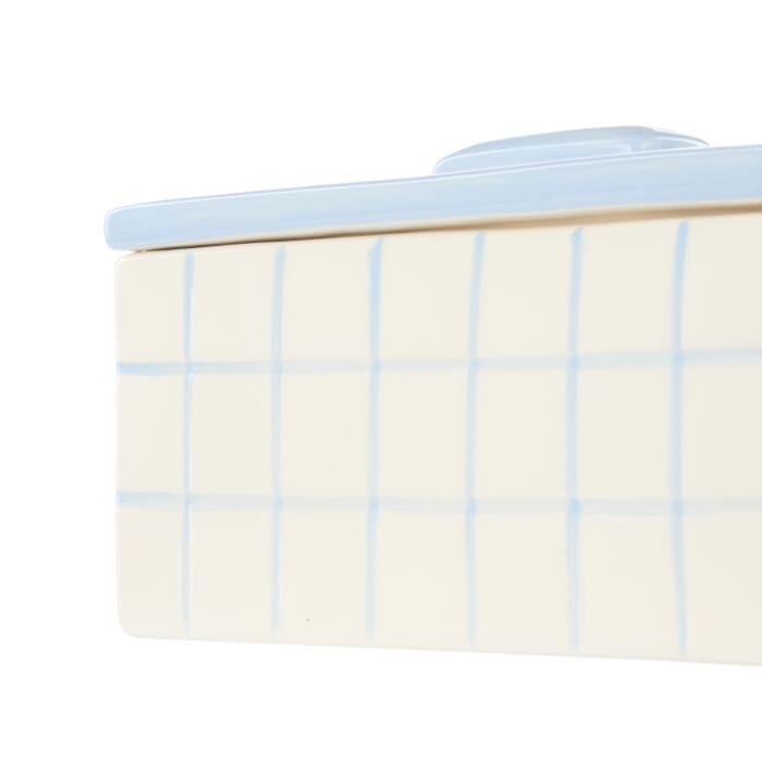 Emporium Lulu Collection Ceramic Box Blue 18.8x9x9.8cm Home Decor The Cooks Kitchen 