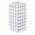 Emporium Lulu Collection Grid Vase Square Blue 11.8x11.8x25.5cm Vases & Planters The Cooks Kitchen 