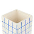 Emporium Lulu Collection Grid Vase Square Blue 11.8x11.8x25.5cm Vases & Planters The Cooks Kitchen 