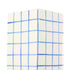Emporium Lulu Collection Grid Vase Square Blue 11.8x11.8x25.5cm