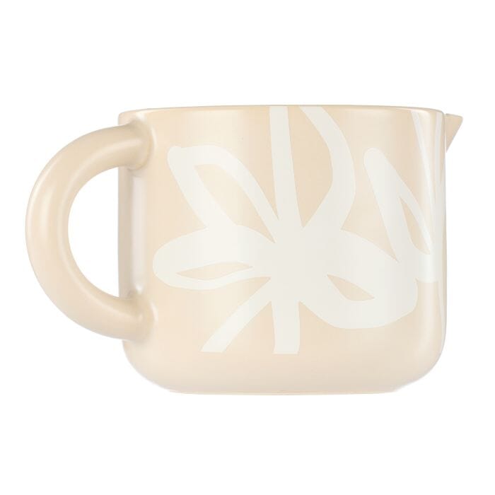 Leaf & Bean Freya Milk Jug 250ml 13x8x7cm Oat & White Servingware The Cooks Kitchen 