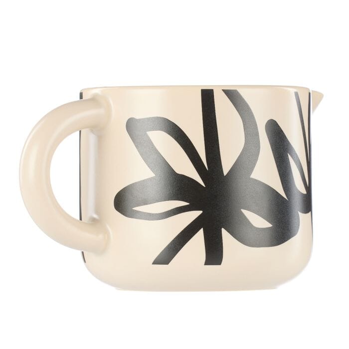 Leaf & Bean Freya Milk Jug 250ml 13x8x7 - Oat & Black Dinnerware Accessories The Cooks Kitchen 