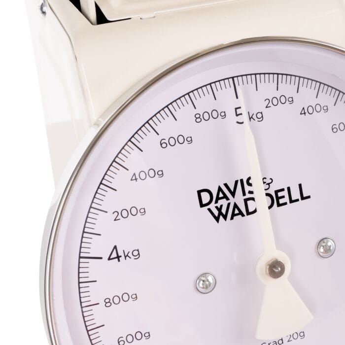 Davis & Waddell Newbury Mechanical Timer And Scale 2pcs Set Cream 21.5x14.9x20.8cm/7.3x7.3x3cm Scales The Cooks Kitchen 