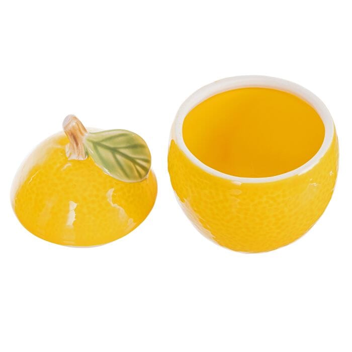 Emporium Limoncello Canister Yellow & Green 8.8x8.8x12.5cm Kitchen Cupboard Storage The Cooks Kitchen 