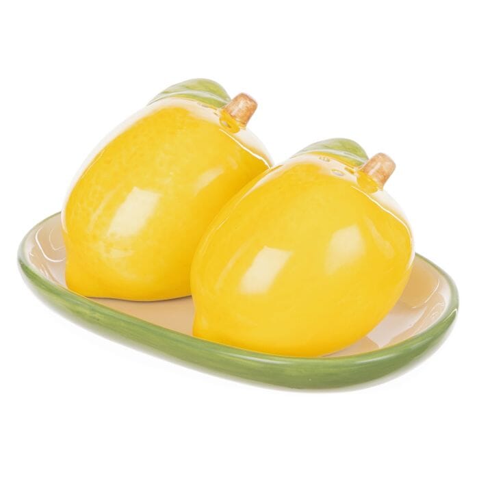 Emporium Limoncello Salt And Pepper Shakers Yellow & Green 13x8.2x6cm Shakers The Cooks Kitchen 