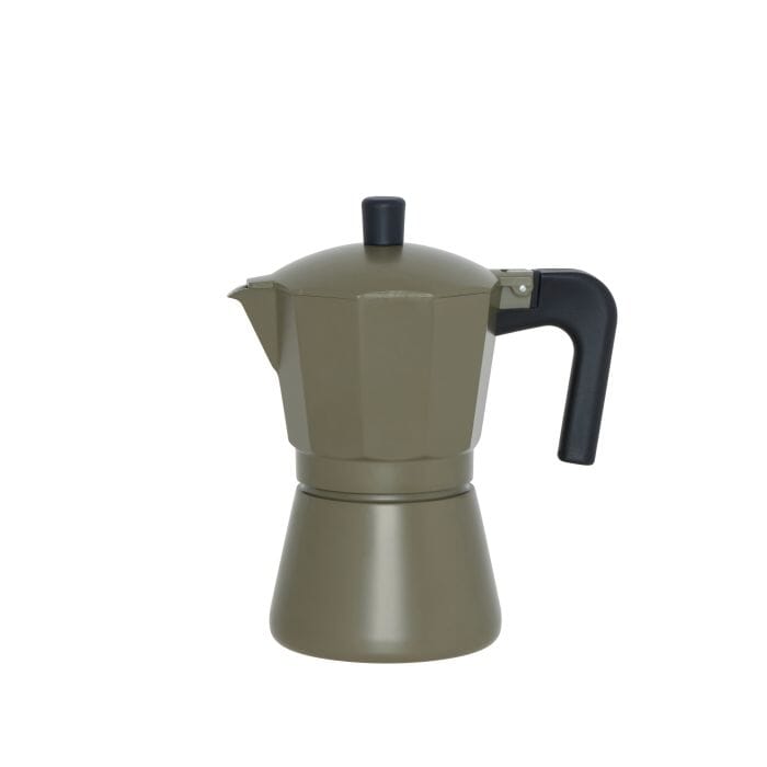 Leaf & Bean Piazza Stovetop Espresso Maker 6 Cups Mid Green 16.7x10x19.2cm Stovetop Espresso Makers The Cooks Kitchen 