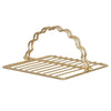 Davis & Waddell Scalloped Napkin Holder Gold 20x18x10cm