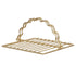 Davis & Waddell Scalloped Napkin Holder Gold 20x18x10cm Napkin Holders The Cooks Kitchen 