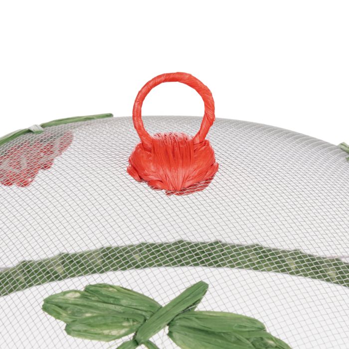 Emporium Strawberry Fields Food Cover Red & Green 30x30x15cm