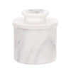 Davis & Waddell Nuvolo Marble French Butter Bell White Grey 15x10.5cm