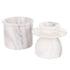 Davis & Waddell Nuvolo Marble French Butter Bell White Grey 15x10.5cm Bread & Butter Storage The Cooks Kitchen 