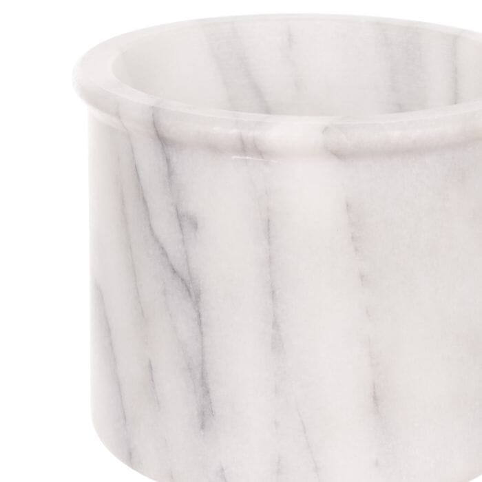 Davis & Waddell Nuvolo Marble French Butter Bell White Grey 15x10.5cm Bread & Butter Storage The Cooks Kitchen 