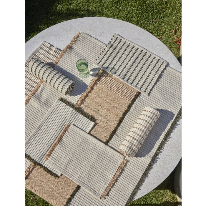 Amalfi Isla Fringe Placemat Green 48x33x1cm
