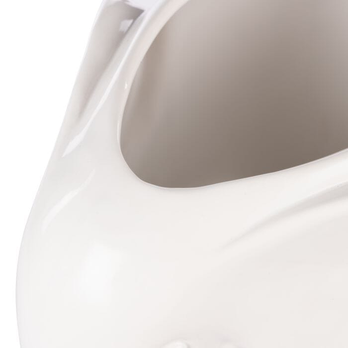 Emporium Brynlee Elephant Vase Wide White 25.4x17x18.7cm Vases & Planters The Cooks Kitchen 