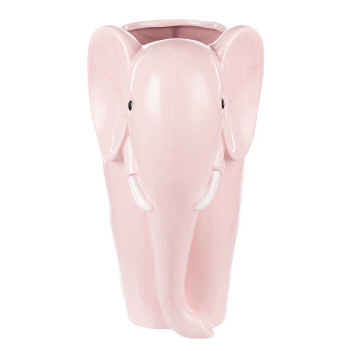 Emporium Brynlee Elephant Vase Tall Pink 21.1x14.5x26.5cm Vases & Planters The Cooks Kitchen 