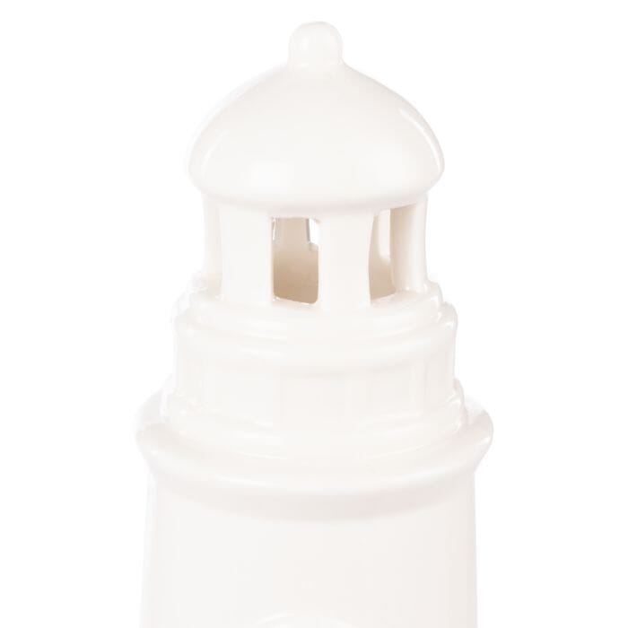 Emporium Landry Tealight Holder Matte White 6.5x6.5x17.7cm Home Decor The Cooks Kitchen 