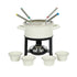 Davis & Waddell Daylesford Enamel 4 Person Fondue Set Cream 26x22x23cm Fondue & Dessert Pans The Cooks Kitchen 