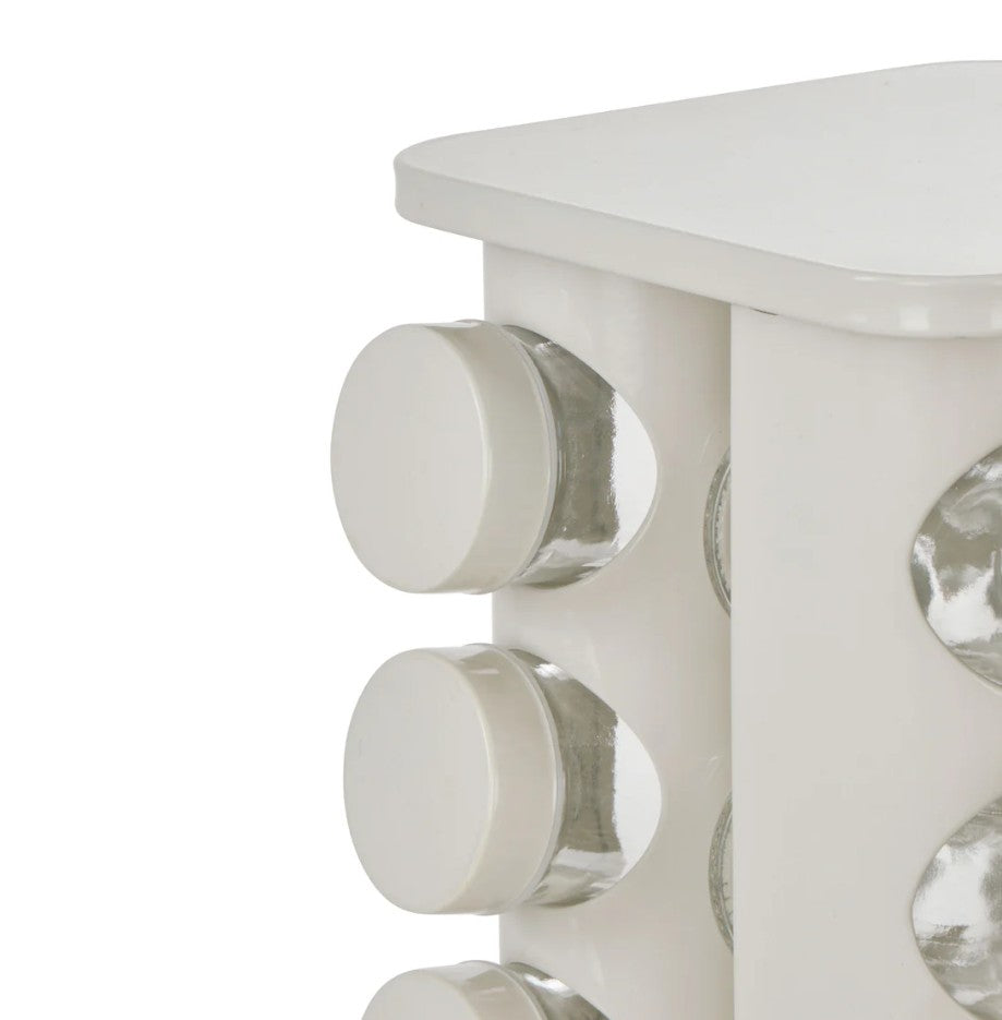 Davis & Waddell Newbury Stainless Steel Spice Rack Jar 16pcs Set