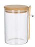 Leaf & Bean Glass Canister With Spoon Natural 650ml