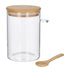 Leaf & Bean Glass Canister With Spoon Natural 650ml