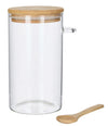Leaf & Bean Glass Canister With Spoon Natural 800ml