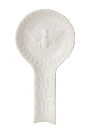 Davis & Waddell Wildflower & Hive Spoon Rest White 24.5x12.3x3.3cm