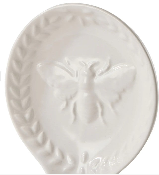 Davis & Waddell Wildflower & Hive Spoon Rest White 24.5x12.3x3.3cm